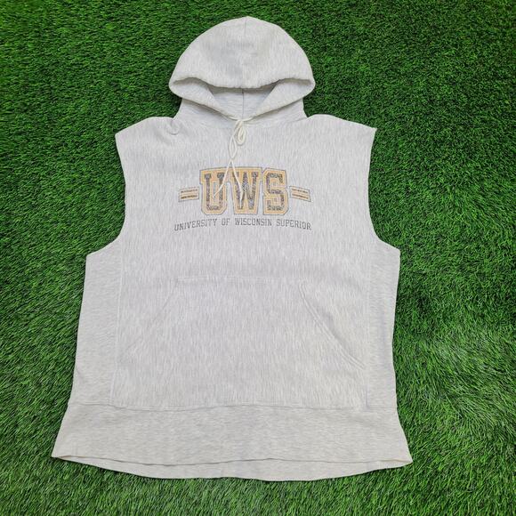 Vintage University-of Wisconsin Superior Hoodie L/XL 23x28 - Picture 1 of 11